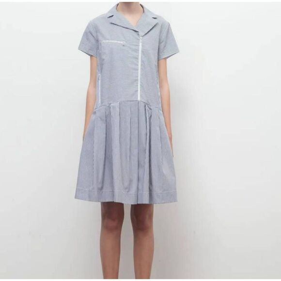 Rhie blue&white striped drop waist dress sz 6 - Picture 1 of 6